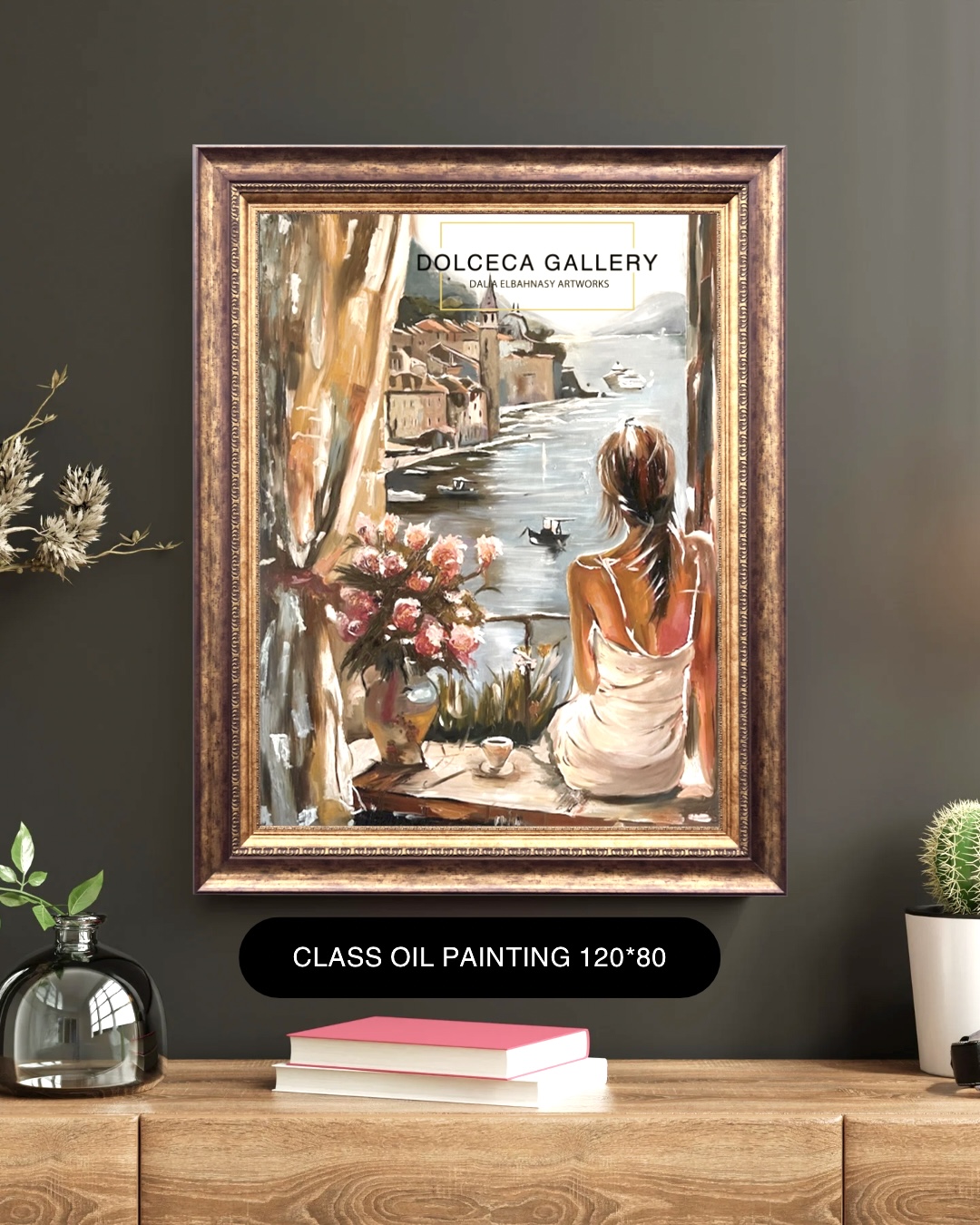 Vintage Aesthetic Living Room Wall Art Painting Poster Frame Mockup Instagram Post